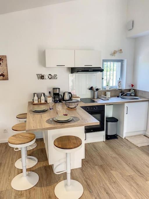 Les Penates Du Pastel - Jardin & Terrasse Apartment Villefranche-de-Lauragais Ngoại thất bức ảnh